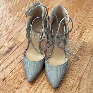 Grey Lace Up Shoes